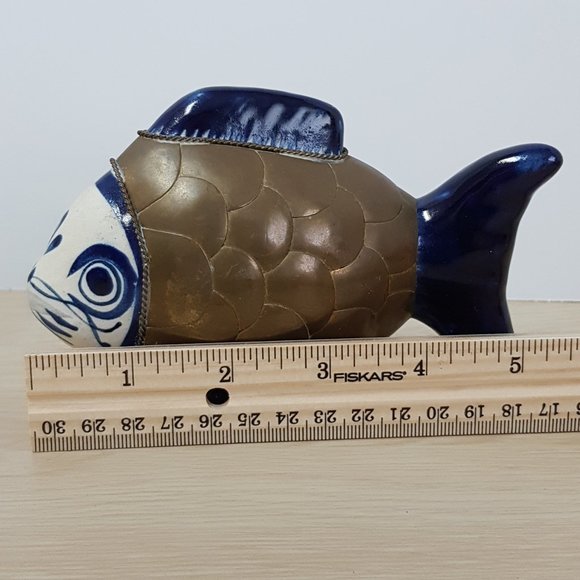 Baja Brass Pottery Fish - Picture 5 of 8